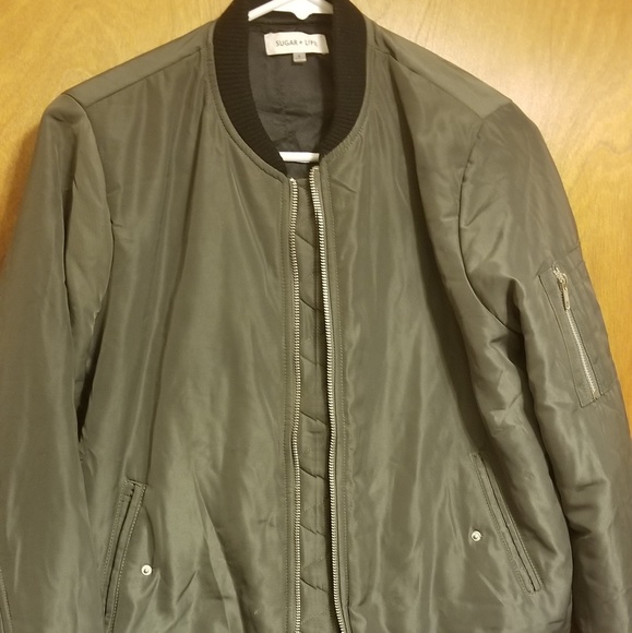 Sugarlips Jackets & Blazers - Green Bomber Jacket